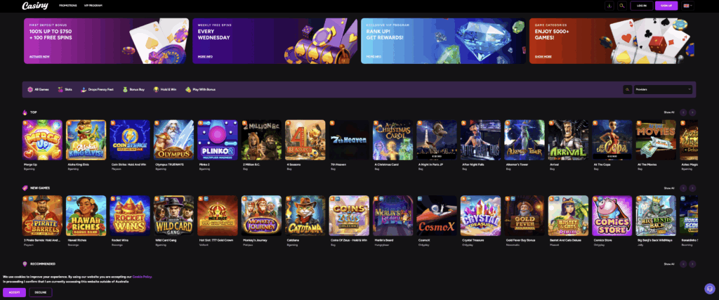 Discover Casiny Casino No Deposit Bonus for Thrilling Gaming Experience